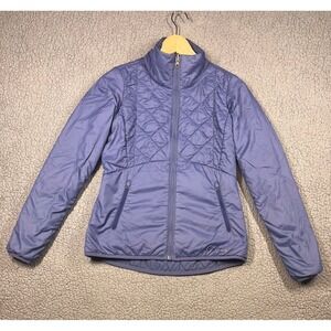 Marmot Womens XS Quilted Full Zip Insulated Puffer Jacket Blue Purple CC-855